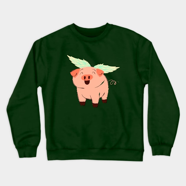 When Pigs Fly! Crewneck Sweatshirt by CaseyCraft